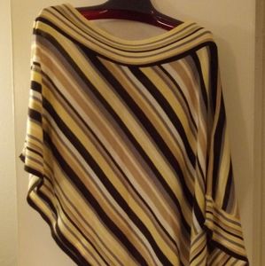 Coolwear Multi-Colored One Shoulder Poncho